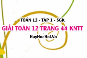 Giải Toán 12 trang 44 tập 1 Kết nối tri thức